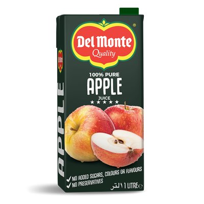 Del Monte 100 Percent Pure Apple Juice 1L